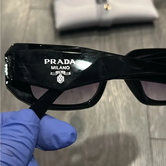 Prada Sleek Black Sunglasses - Picture 6 of 8